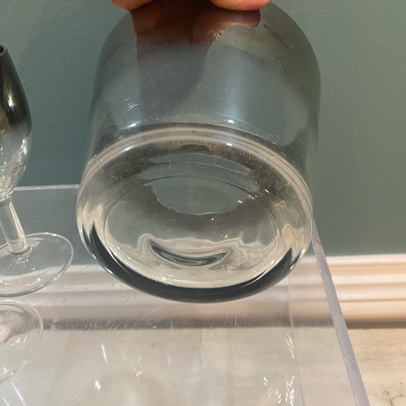 Vintage, silver fade, hombre wine, glasses set a for an ice bucket - Picture 4 of 8